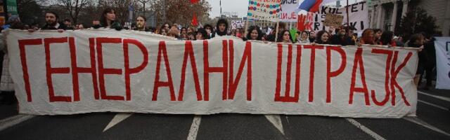 Studenti u blokadi pozvali na generalni štrajk u petak