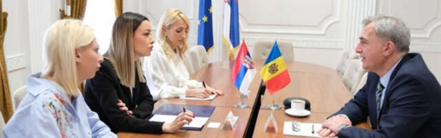 Адријана Месаровић са министром економског развоја Молдавије