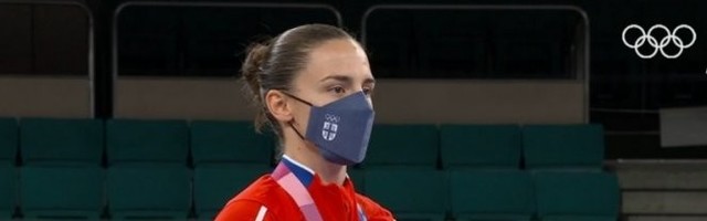 PONOVO GRMI BOŽE PRAVDE! Zlato oko vrata, himna Srbije, na pobedničkom postolju šampionka Jovana Preković!