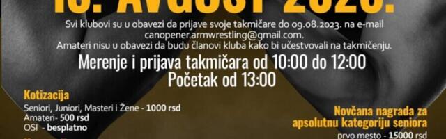 Međunarodni turnir u obaranju ruku „Niška Banja Open“