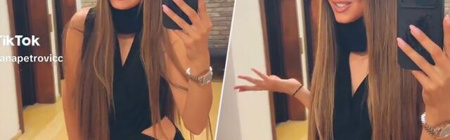 Novo oglašavanje ćerke Dejana Petrovića: Jovana sa kragnom u haljini sa prorezima, mreže se usijale