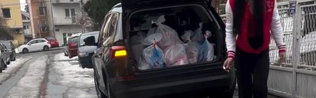 Gest srpske reprezentativke za divljenje: Sara obišla najugroženije i podelila deci paketiće (VIDEO)