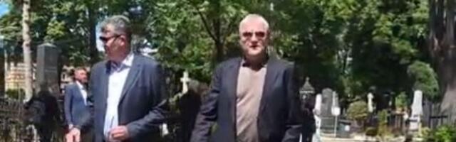 Sahrana Vladimira Cvetkovića - tu je i Predrag Saša Danilović, a sa njim i još jedan bivši as Partizana (VIDEO)