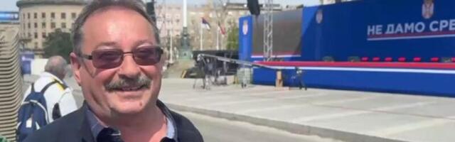 "DA ZAŠTITIMO JEDINU OTADžBINU KOJU IMAMO" Predrag Jovanović došao iz Kruševca na svenarodni skup (VIDEO)