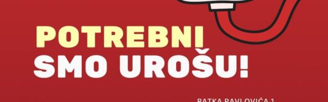 Pomozimo Urošu u borbi protiv leukemije doniranjem uzorka krvi u petak u Leskovcu