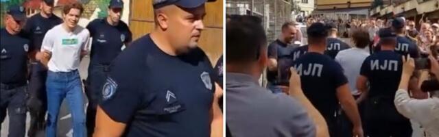 "Zar da ovo doživim, da sina gledam s lisicama?": Pet policajaca sprovelo Pavla Cicvarića (VIDEO)