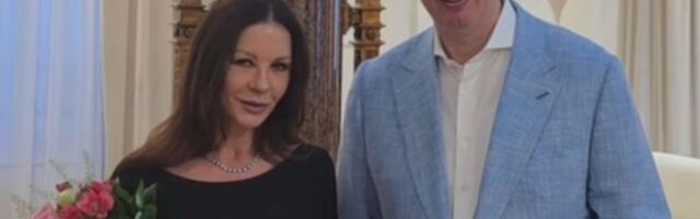 VIDEO Vučić nakon susreta sa Ketrin Zitom Džouns: Beograd sve važniji za filmsku industriju