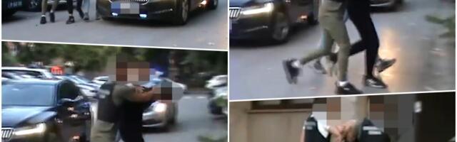POGLEDAJTE KAKO JE UHAPŠEN BOMBAŠ: Sav u crnom, ruke iza leđa, policajci ga drže (video, foto)
