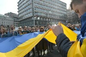 Марш солидарности са Украјином у Београду