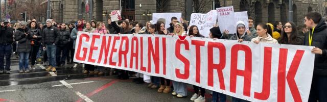 U Srbiji akcija 'Generalni štrajk' na poziv studenata