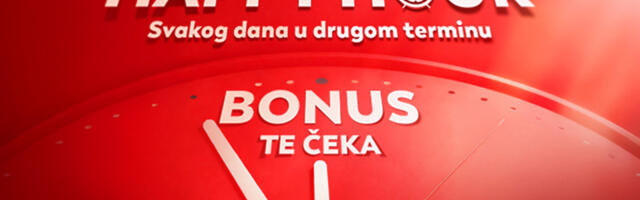REGISTRUJ SE I ULOVI HAPPY HOUR U MERIDIANU – SVAKOG DANA NOVI BONUSI!