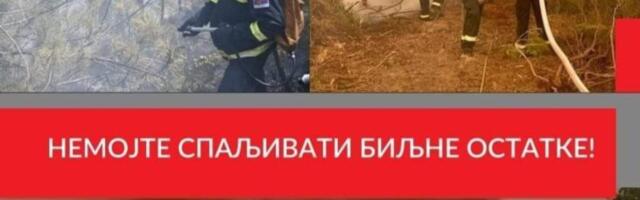 Grad Leskovac i MUP apeluju da ne palite vatru na otvorenom, kazne i do milion dinara
