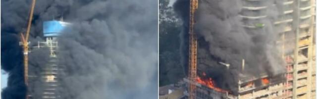 Stravičan požar guta neboder u Dubaiju! Dramatične scene šire se mrežama! (VIDEO)