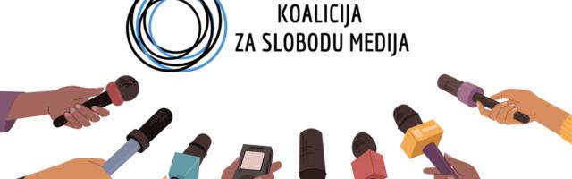 Koalicija za slobodu medija: Bez slobodnih medija nema ni slobode izbora