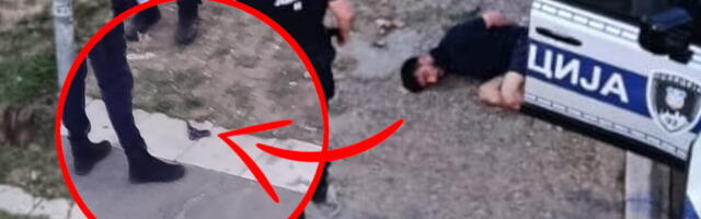 STRANAC TRČAO KROZ CENTAR BEOGRADA SA PIŠTOLJEM U RUKAMA! Presrela ga patrola Interventne jedinice, odmah bacio "brauning" - POGLEDAJTE KAKO JE UHAPŠEN (FOTO)