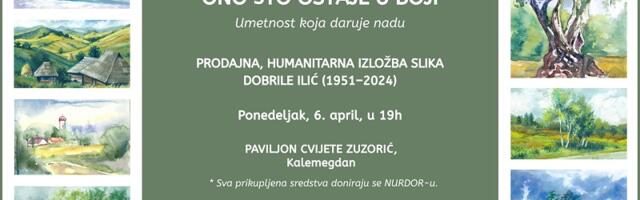 Humanitarna izložba „Ono što ostaje u boji“ u Paviljonu Cvijete Zuzorić