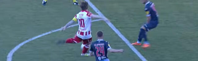 Zvezda vodi protiv Vojvodine: Golovi Kataija i Kostova, plus crveni karton obeležili poluvreme