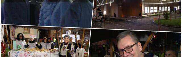 UŽIVO PREDSEDNIK SRBIJE NA OTVARANJU SPORTSKE HALE U RUMI: Meštani upriličili veličanstven doček za Vučića, pogledajte kako je sve pripremljeno (FOTO)