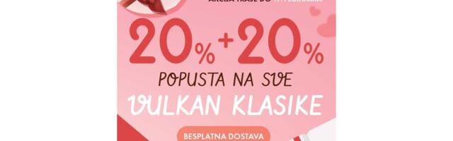 20% + 20% popusta na sve Vulkan klasike – Jedinstvena akcija u susret Danu zaljubljenih