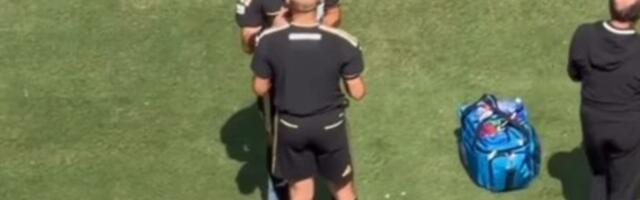 Slavko Vinčić u raspravi sa sudijom iz Sarajeva na finalu Mundijala, Slovenac je imao nešto da kaže kolegi