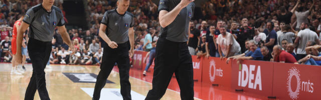 Dvojica Hrvata i jedan Crnogorac sude večerašnji derbi Partizan - Zvezda u ABA ligi