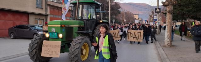 Najbrojniji protest do sada u Vranju: Bajkeri, vranjski gimnazijalci i poljoprovrednici podržali studente
