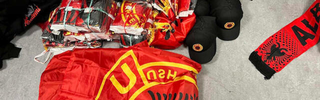 Na prelazu Merdare uhapšen muškarac zbog zastave za oznakom UČK