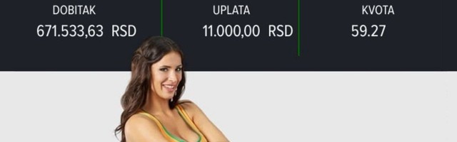 LUDI TIKET, pondeljak, 671.533 dinara: Sva sreća stala u 45 minuta