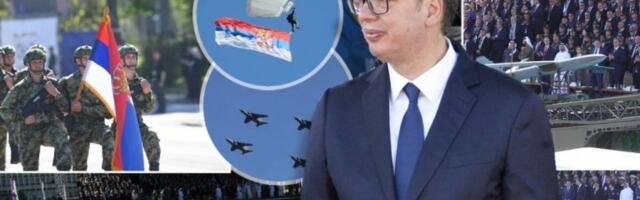 MIGOVI I PADOBRANCI OZNAČILI KRAJ VOJNE PARADE! Veličanstvene scene ispred Palate Srbija! DEFILOVALI EŠELONI, KOBRE I REČNA FLOTILA! (FOTO, VIDEO)