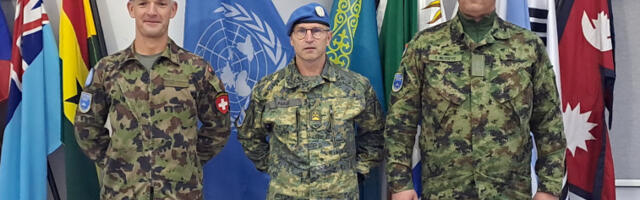 Официр Војске Србије шеф војних посматрача на Блиском истоку