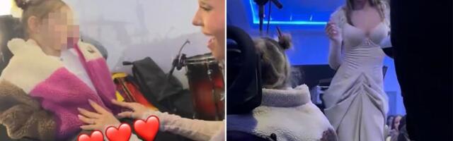 Breskvica pokazala da ima srce veliko kao planina! Pevala specijalno za malu Teu u kolicima, susret dirnuo sve