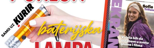 DANAS UZ KURIR – TV EKRAN I PRAKTIČAN PRIVEZAK BATERIJSKA LAMPA!