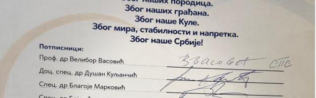 LEKARI STALI UZ LISTU "ALEKSANDAR VUČIĆ - KULA, NAŠA PORODICA!" Čak 75% lekara potpisalo izjavu podrške