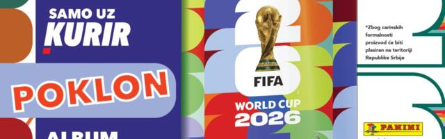 POKLON SAMO U KURIRU! Fudbalska groznica počinje: U četvrtak, 7. maja, delimo zvanični album za sličice FIFA WORLD CUP 2026!