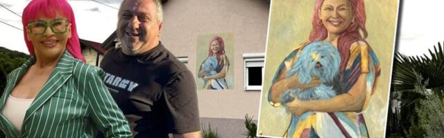 Informer u kući o kojoj bruji Srbija: Potrošio pravo bogatstvo da Zoricu Brunclik stavi na fasadu - Narod dolazi da vidi mural izbliza (VIDEO)