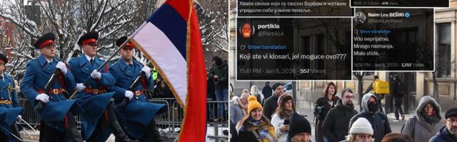 BLOKADERI POLITIČKU NEMOĆ ZAMENILI ANTISRPSKOM HISTERIJOM Čestitka sa plenumaša Filozofskog Republici Srpskoj otkrila pravo lice blokadera - LICE MRŽNJE