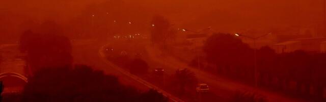 Krvavo nebo nad Kritom: Saharska oluja progutala ostrvo, narod u panici zbog apokaliptičnih prizora! (VIDEO)