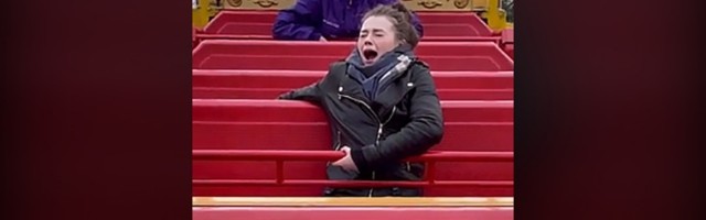 IZBEZUMLJENA devojka u luna parku: Vožnja je ne zabavlja (VIDEO)