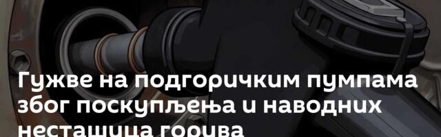 Гужве на подгоричким пумпама због поскупљења и наводних несташица горива