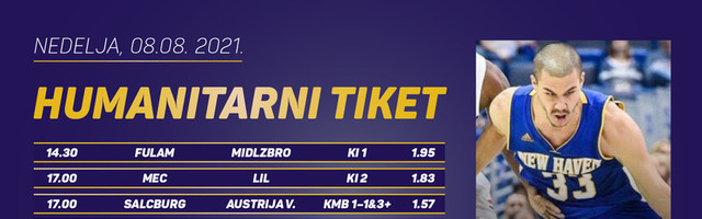 Humanitarni tiket u podne: Mihailo Vasić tipuje za lečenje Boška Guglete, 1032 na 3030