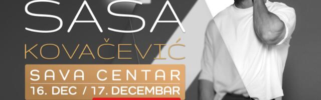 Zbog velikog interesovanja: Saša Kovačević zakazao i drugi koncert – spektakl 17. decembra u Sava Centru