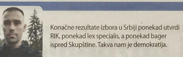 „Данас” поново призива „багер-демократију” и насиље
