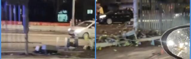 Auto probio ogradu kod Franša (VIDEO)