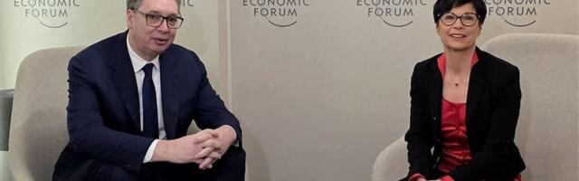 VUČIĆ SE SASTAO SA MARTOM KOS U DAVOSU: Posebno sam istakao da je za Srbiju važno da se u vremenu sve većih podela sačuva duh dijaloga u regionu i u Evropi