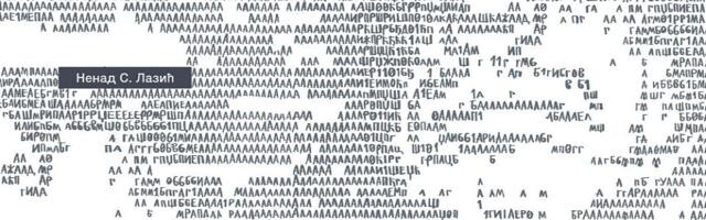 Izložba Nenada S. Lazića "Ćirilica na kvadrat" od utorka u Galeriji "Forma"