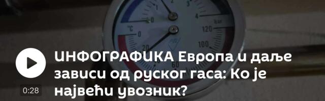 ИНФОГРАФИКА Европа и даље зависи од руског гаса: Ко је највећи увозник?