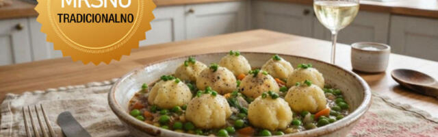 ŠTA KUVANO DANAS ZA RUČAK? Recept iz stare bakine sveske za mladi grašak sa knedlama