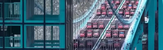 Отворен највиши мост на свету са вештачким водопадом