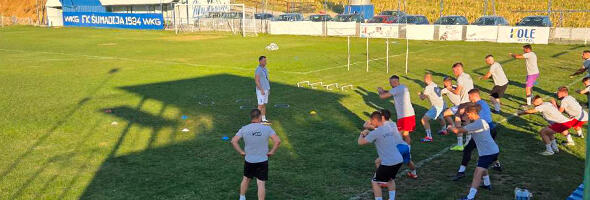 Šumadija 1934  iz Drače dočekuje  Mokru Goru  na stadionu  Centar Srbije