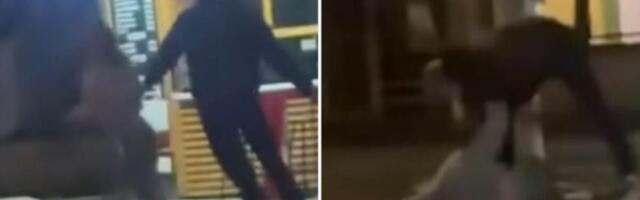 Golman na ulici krvnički udarao nevenčanu suprugu: Snimak nasilja u Kikindi je JEZIV! (VIDEO)